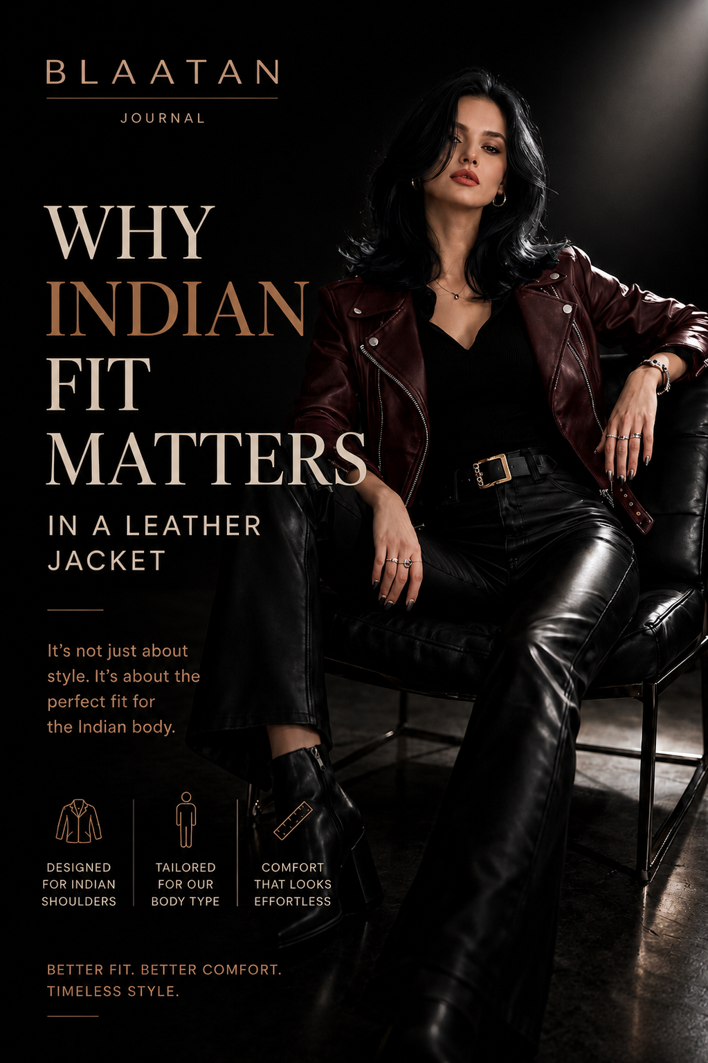 Why Indian fit matters in a leather jacket