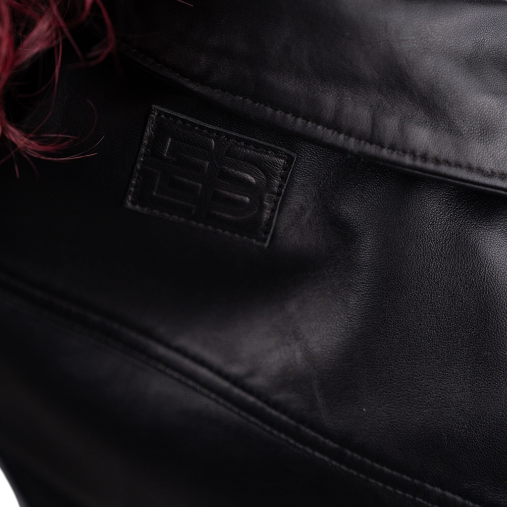 Blaatan – The Silene [Corset Edition] Obsidian Black Corset Style Biker Leather Jacket for Women