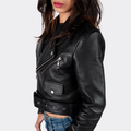 Blaatan – The Vesper [Women's Edition] Obsidian Black Biker Leather Jacket for Women