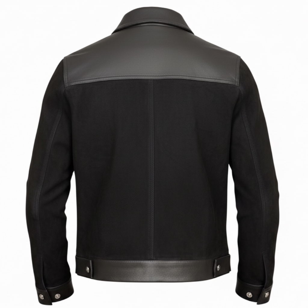 Blaatan The Knox Astro Edition Obsidian Black Genuine Leather Formal Jacket for Men