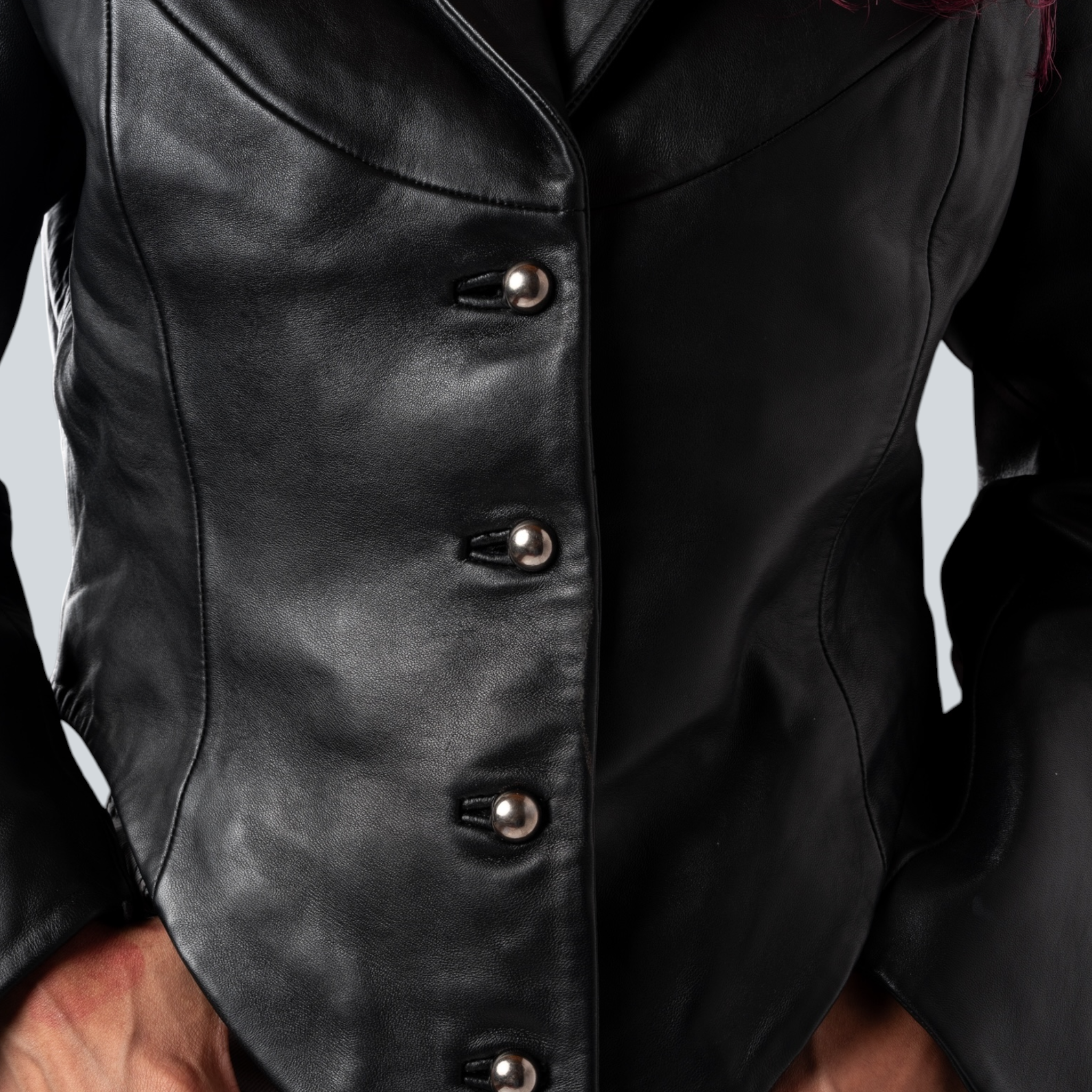 Blaatan – The Ardent [Women's Edition] Obsidian Black Party Wear Leather Jacket for Women